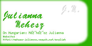 julianna mehesz business card